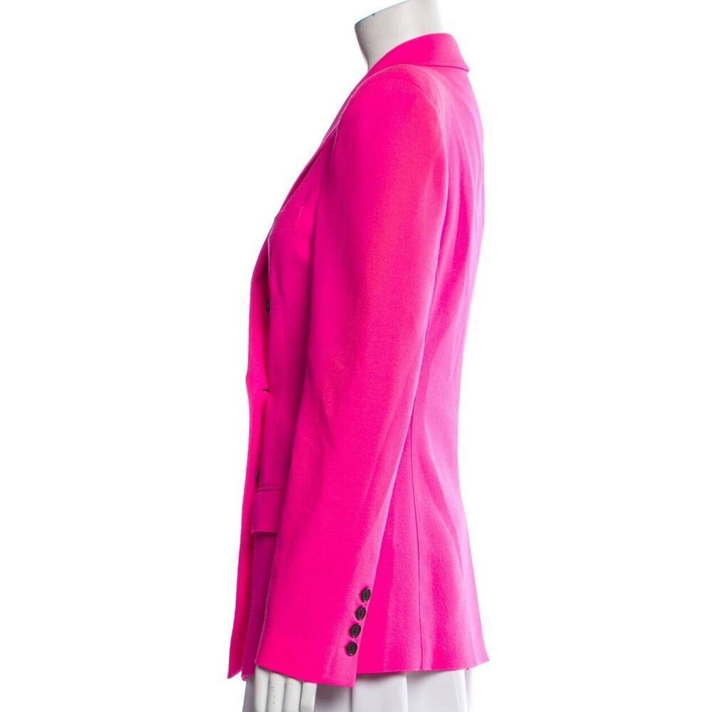 Smythe Pink Not a DB Double Breasted Blazer Jacket Pagoda 10 Hot Pink $795 NWT - Picture 4 of 8